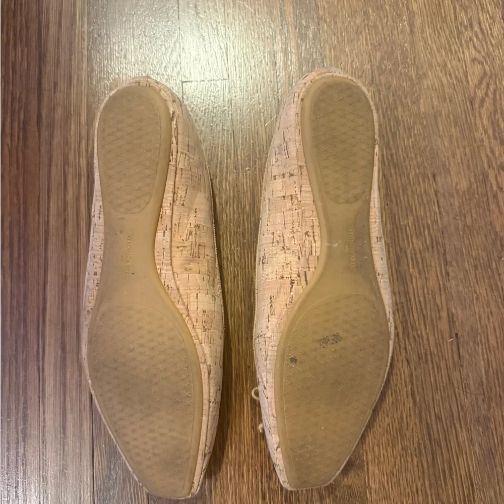 Veronica Beard Beatrix Cork Ballet Flats- size 10 - Picture 4 of 5